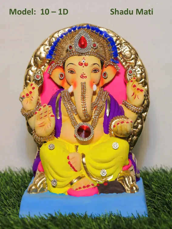Shubh Labh — auspicious Shadu Mati Ganpati idol pair